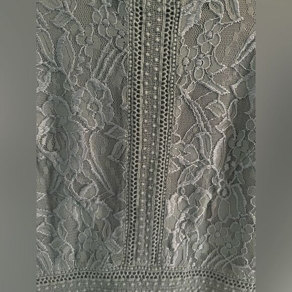 LC Lauren Conrad Womens Gray Asymmetric Round Neck Fit And Flare Dress - Size 14 - Picture 4 of 10